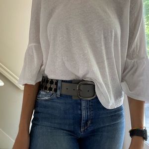 Via Spiga Grey belt with silver links